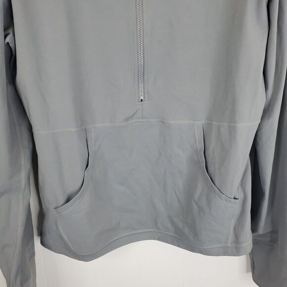 Zyia Active Fitted Sweatshirt Half Zip Light Gray Athleisure Womens XXXXL - Picture 4 of 9